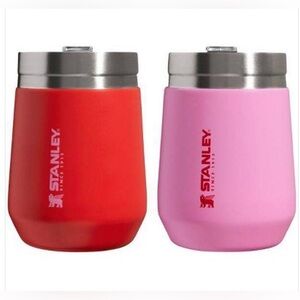 NWT Stanley 2pk. Stainless Steel 10oz Everyday Go Tumblers Red / Cotton Candy